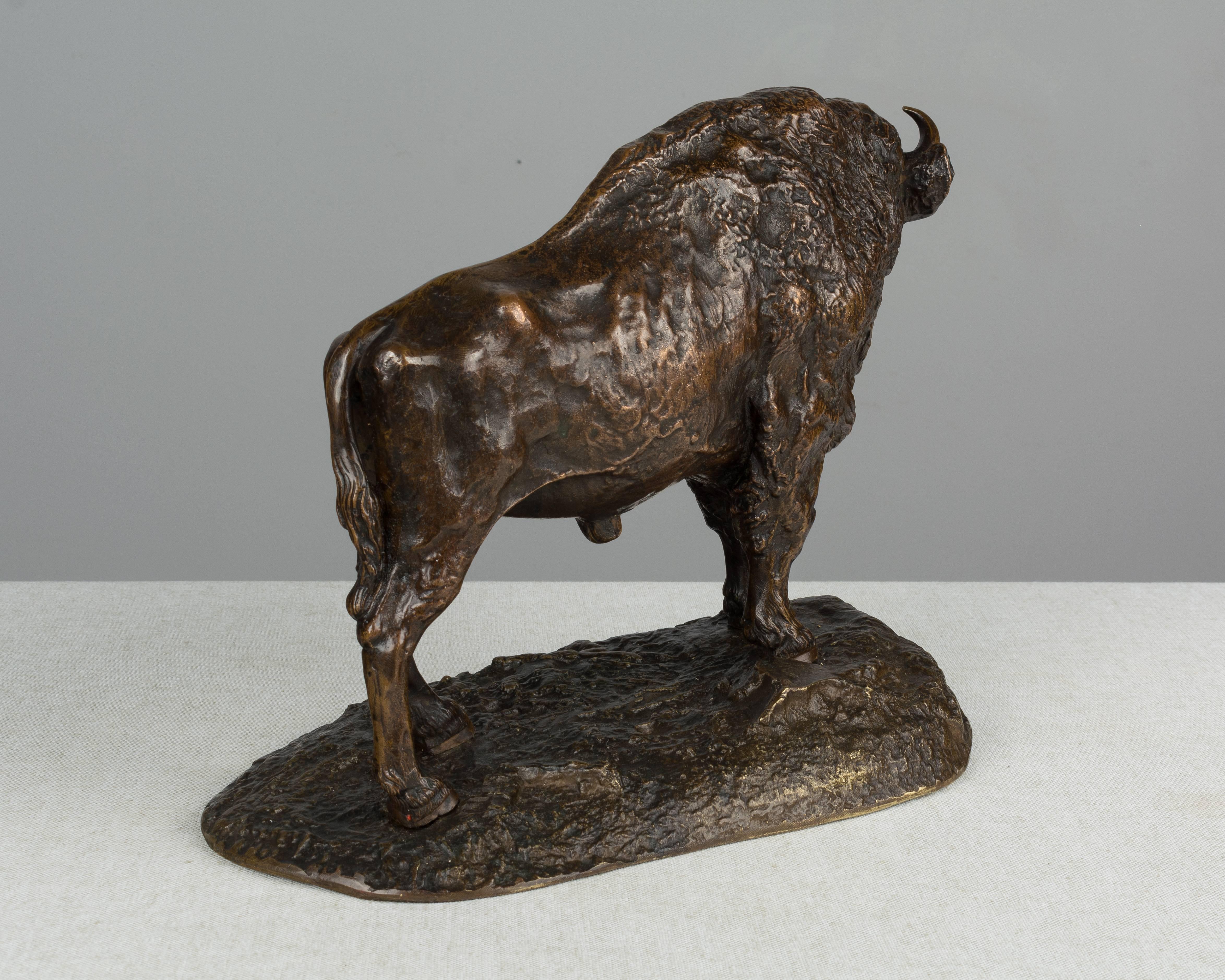 19th Century French Bronze Bison 3