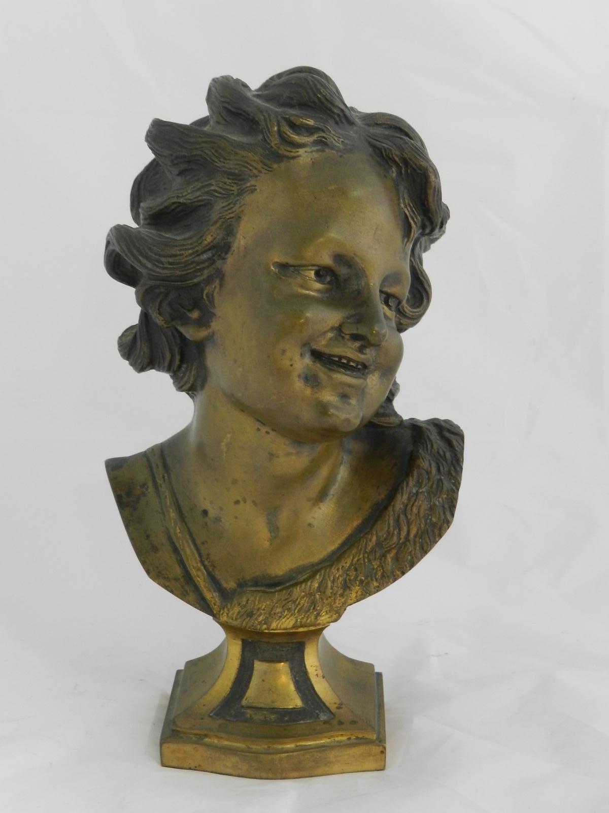 19th Century French Bronze Bust Statue For Sale 4