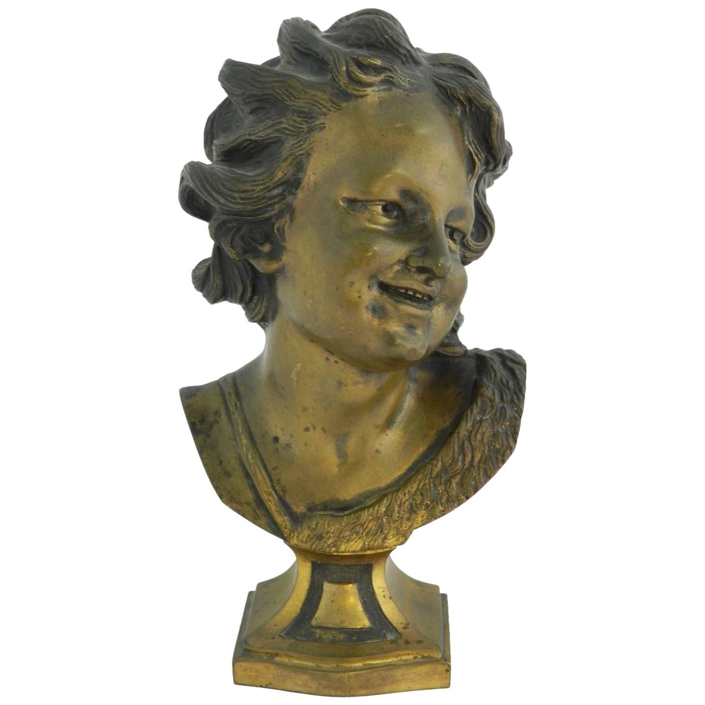 19th Century French Bronze Bust Statue