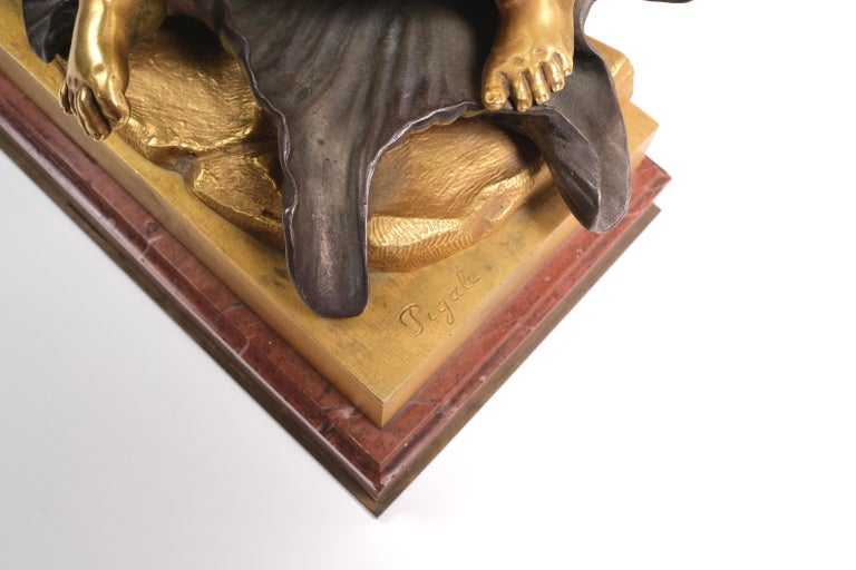 19th Century French Bronze Cherub Sculpture For Sale 2