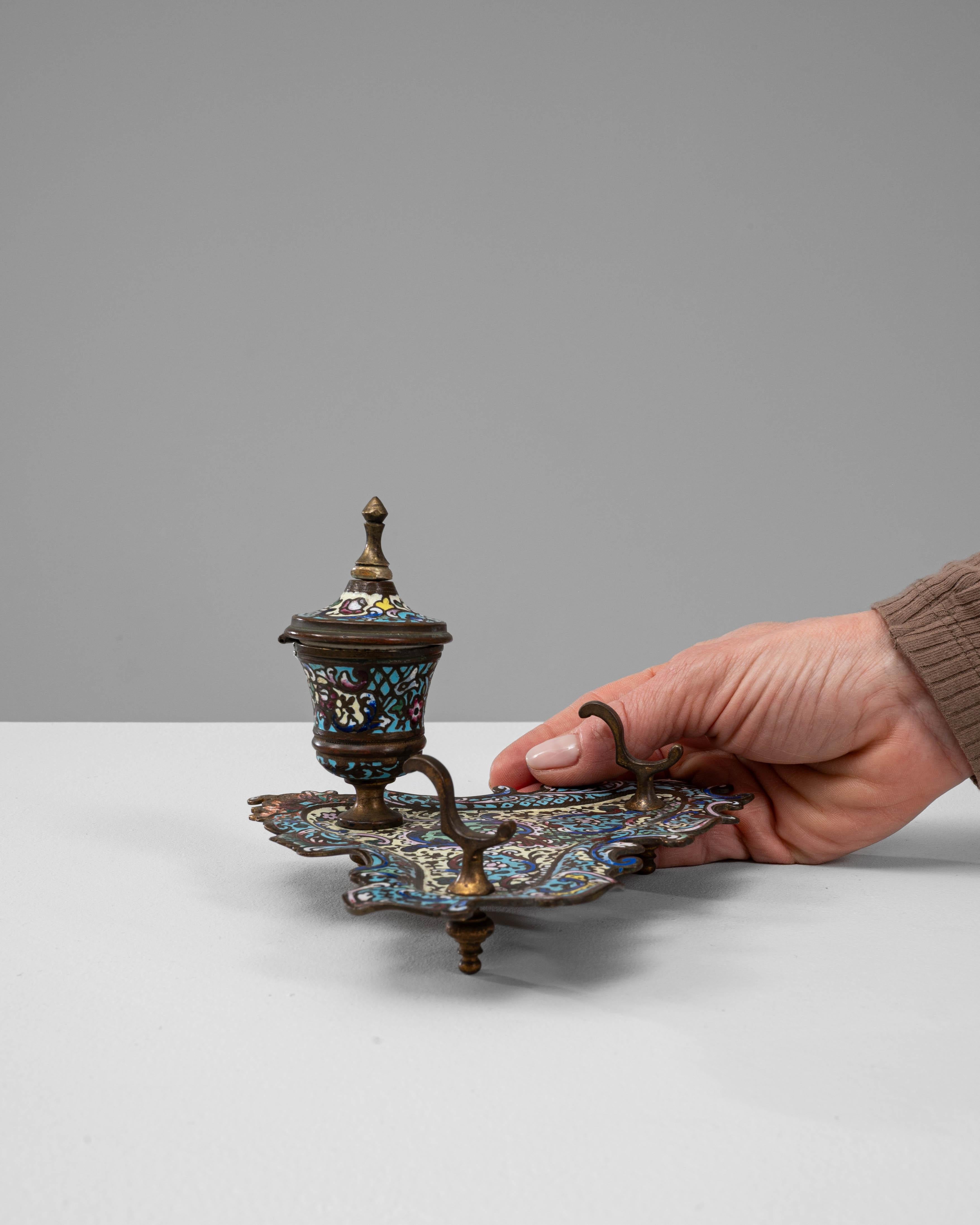 Bronzo Calamaio da tavolo francese del XIX secolo in bronzo in vendita