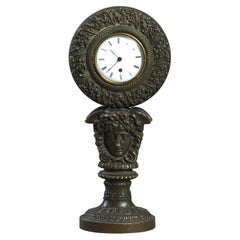 19th Century French Bronze Desk Timepiece