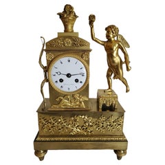 19th Century French Bronze Empire Clock