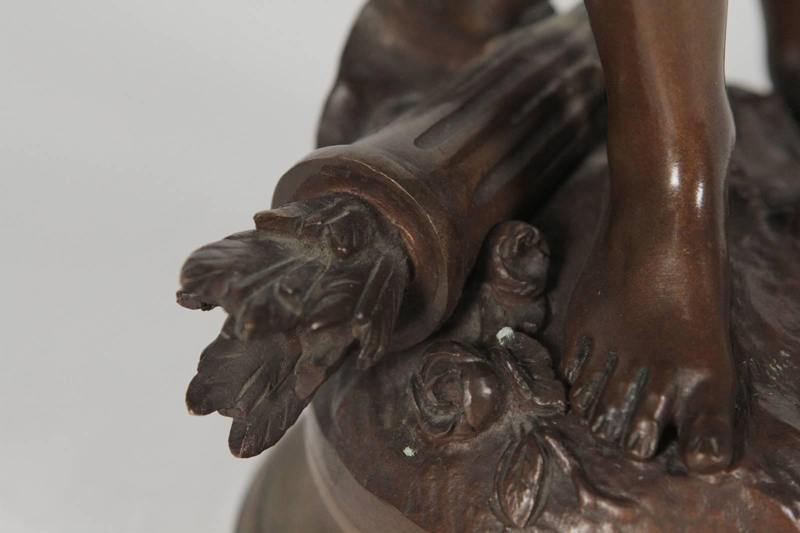 19th Century French Bronze Figure Alerte 1