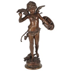 19th Century French Bronze Figure Alerte