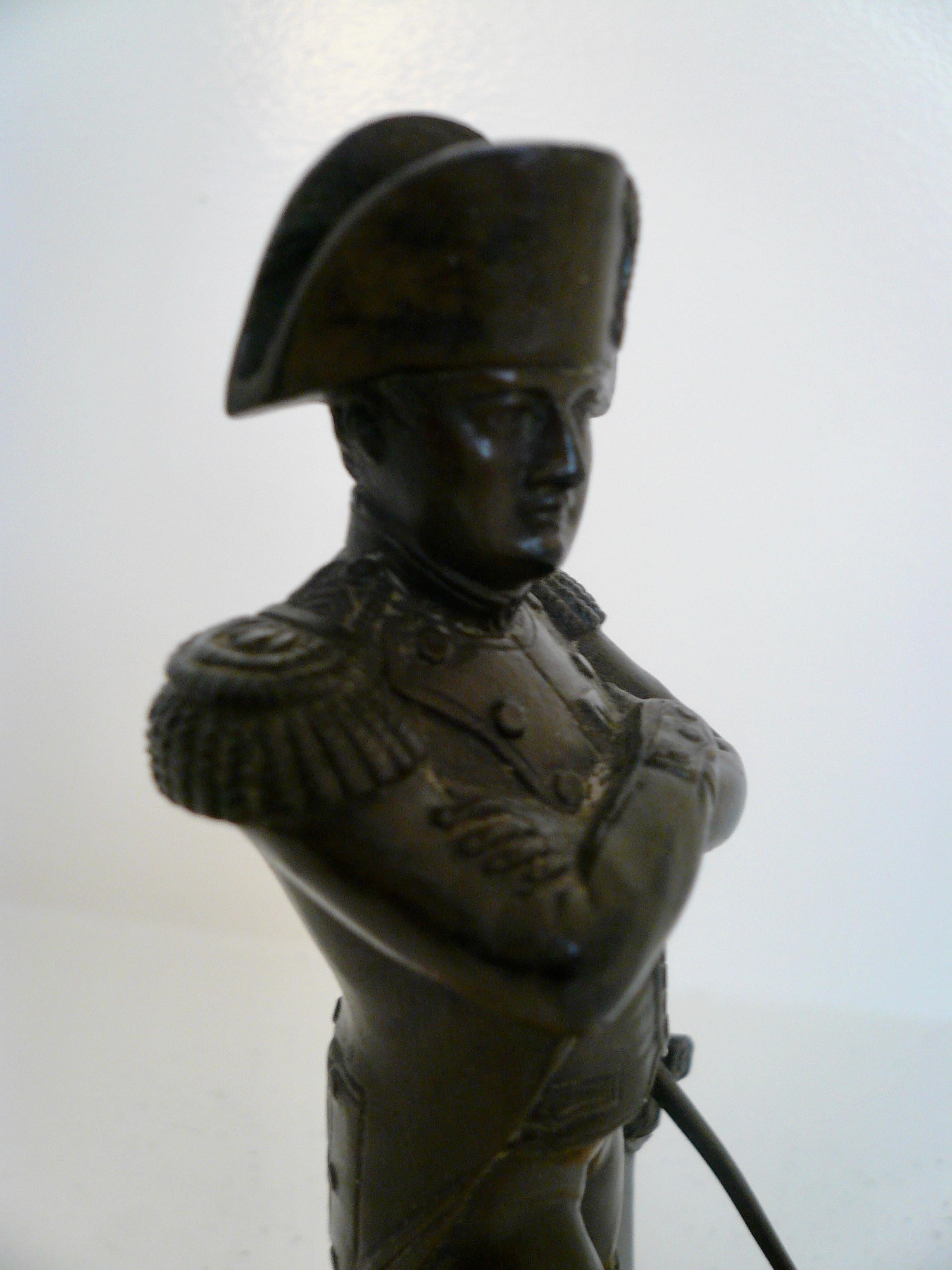 19th Century French Bronze Figure of Napoleon In Good Condition In Pittsburgh, PA