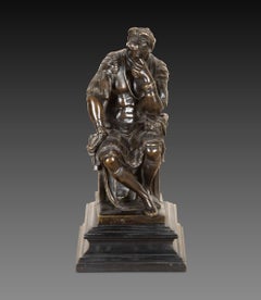 19th Century French Bronze Figure of the Seated Lorenzo De Medici