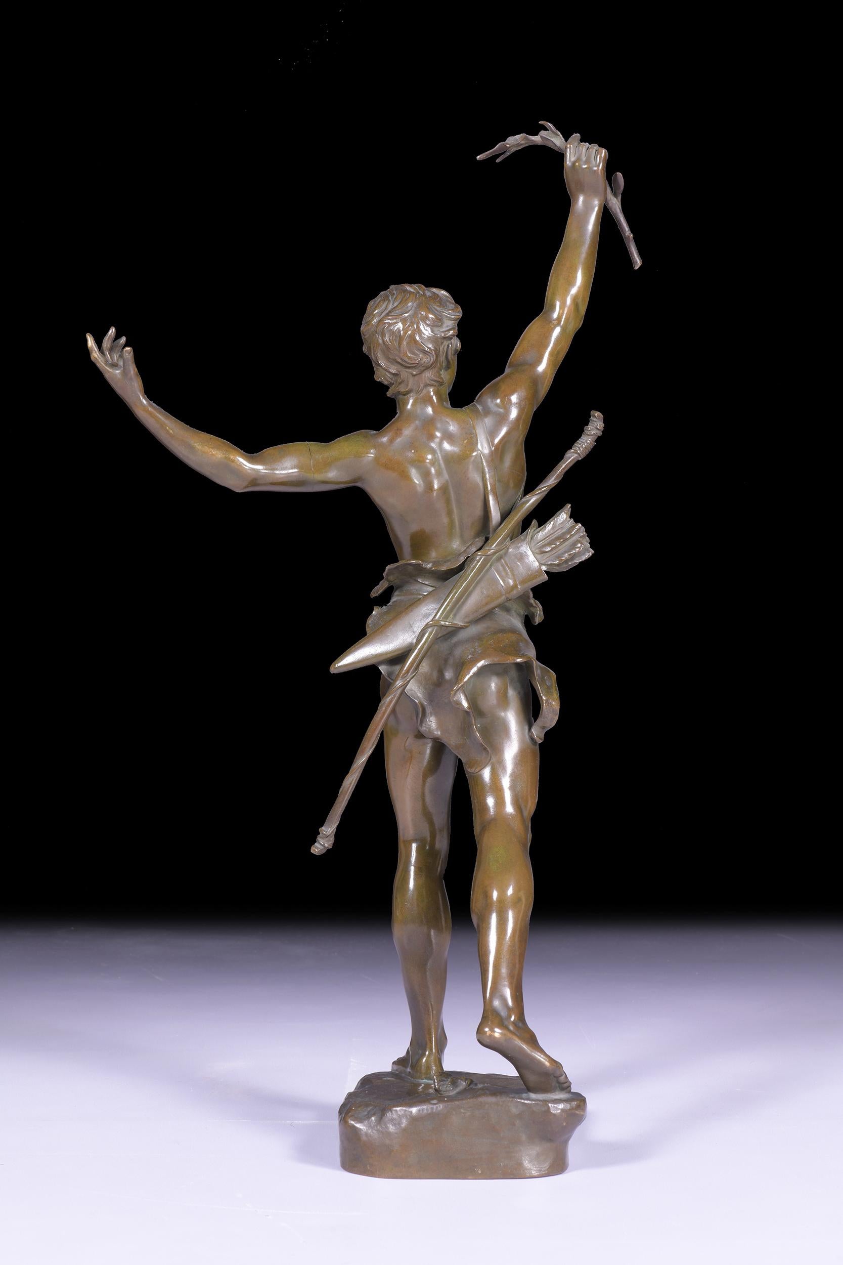 Belle Époque 19th Century French Bronze Figure of 