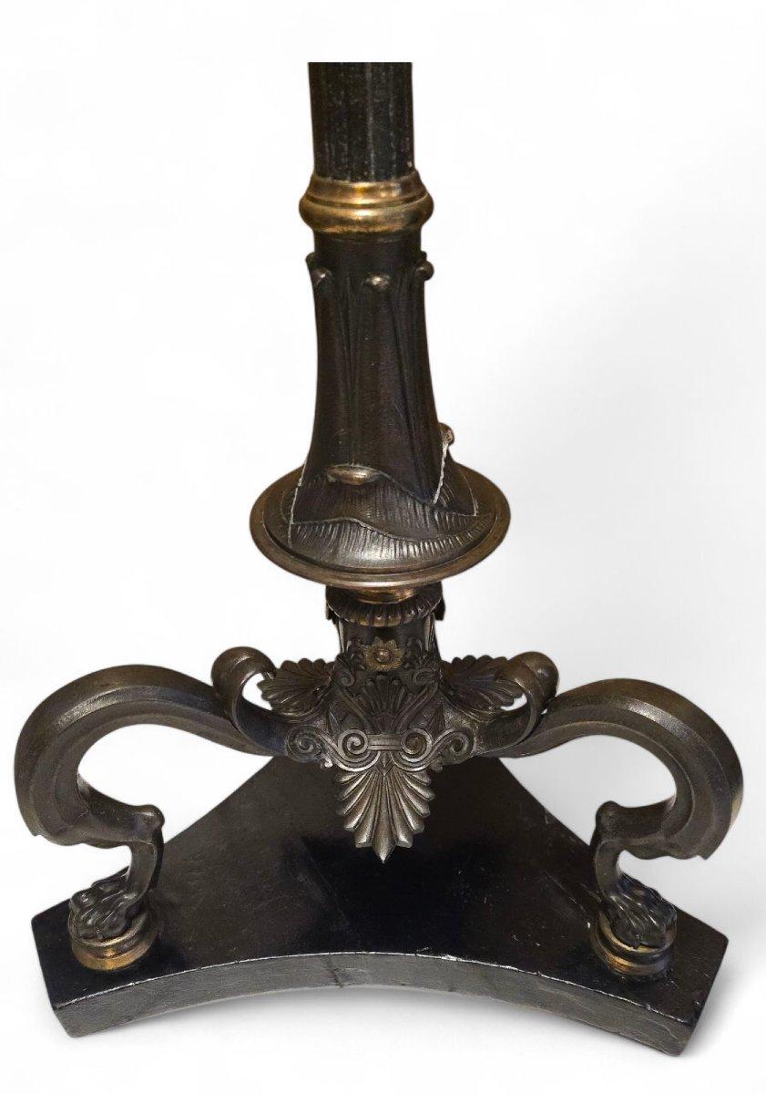 Lampadaire en bronze français du XIXe siècle - Ferdinand Barbedienne et Henry Cahieu en vente 1
