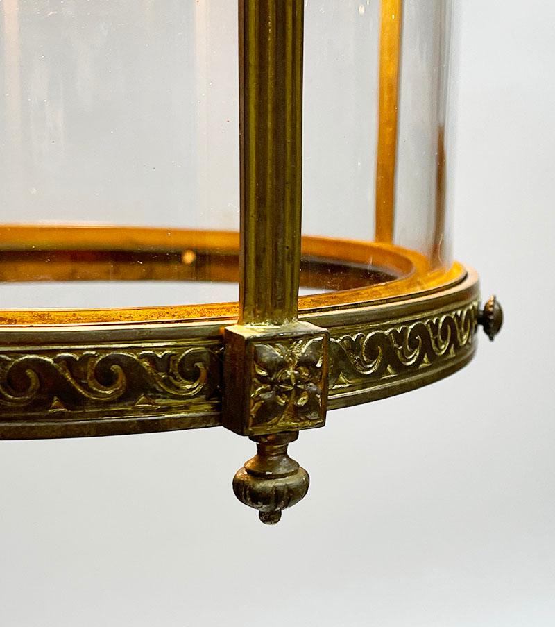 19th Century French Bronze Gilt Lantern For Sale 7