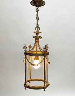 19th Century French Bronze Gilt Lantern