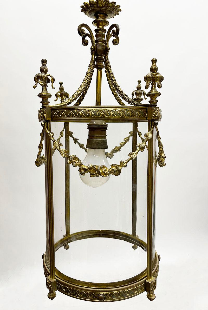 19th Century French Bronze Gilt Lantern For Sale 1