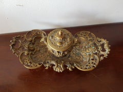 19th Century French Bronze Inkwell