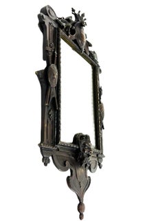 19th Century French Bronze Mirror