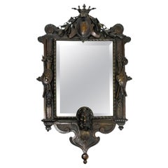 Antique 19th Century French Bronze Mirror