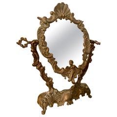 19th Century French Bronze Mirror