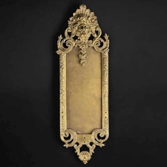 19th Century, French Bronze Mirror Frame with Mythological Mascaron - 25.5in