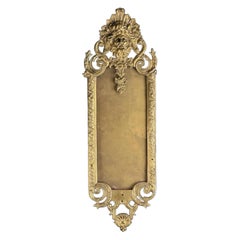 19th Century, French Bronze Mirror Frame with Mythological Mascaron - 25.5in
