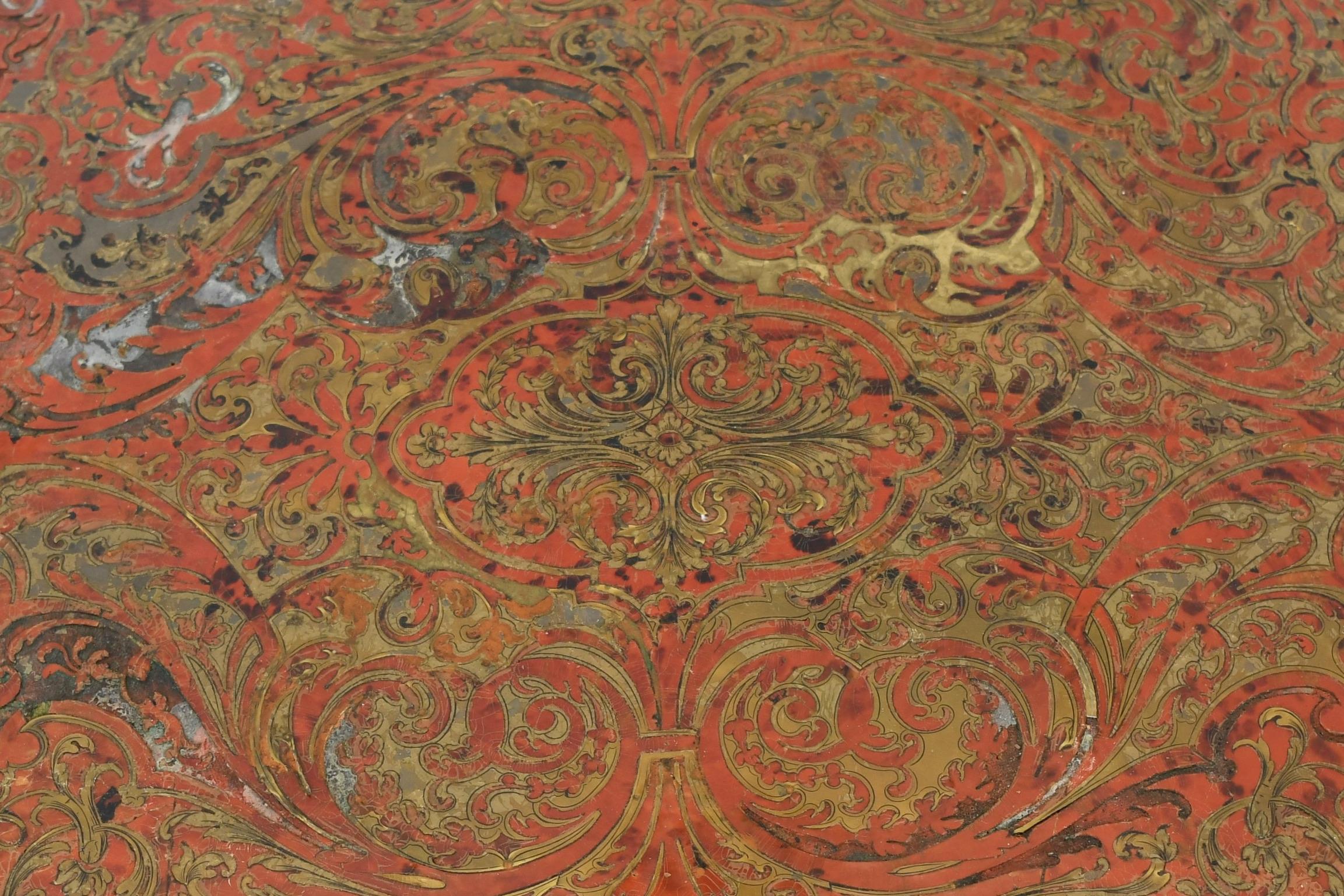 Table centrale française du 19ème siècle montée sur bronze Bon état - En vente à Brooklyn, NY