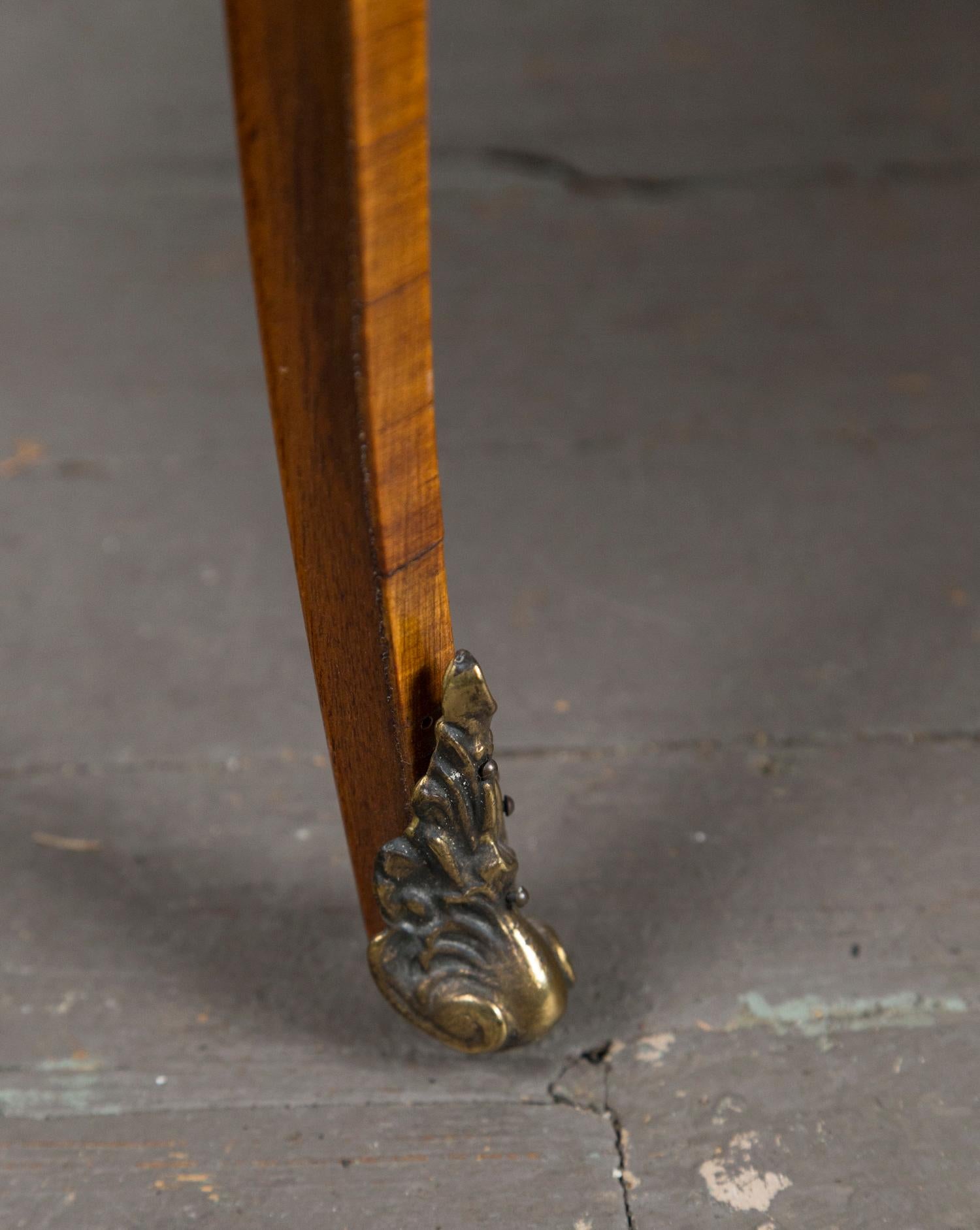 19th Century French Bronze Mounted Parquetry Side Table For Sale 1