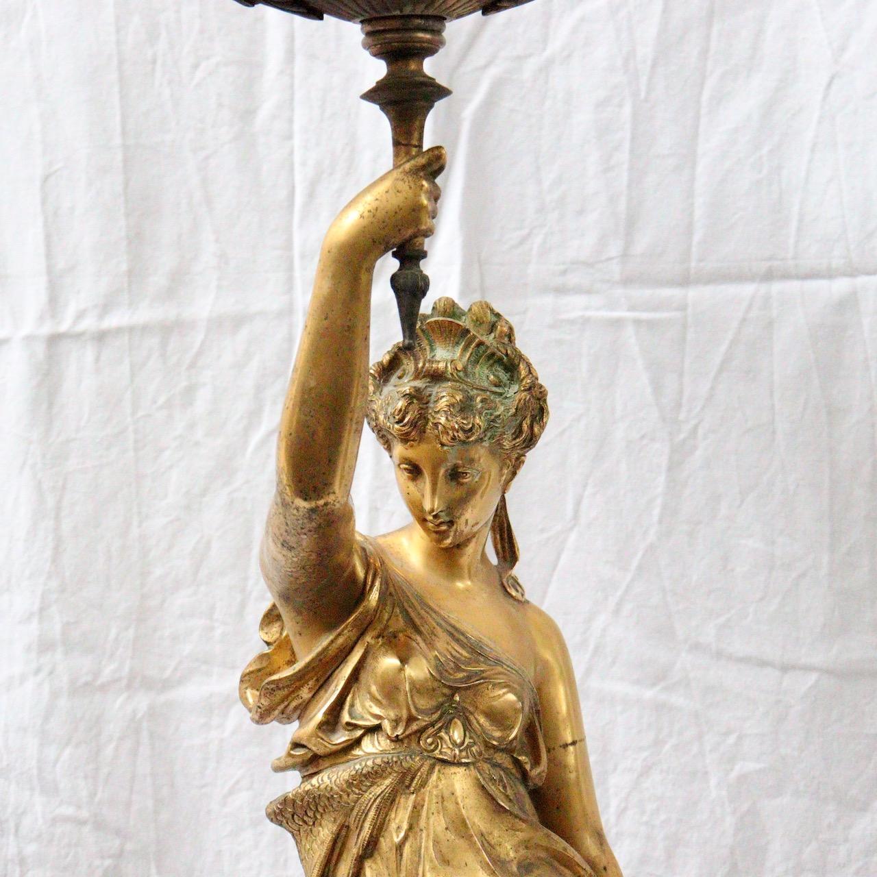 19th Century French Bronze Neoclassical Figure Center Piece circa 1875 3