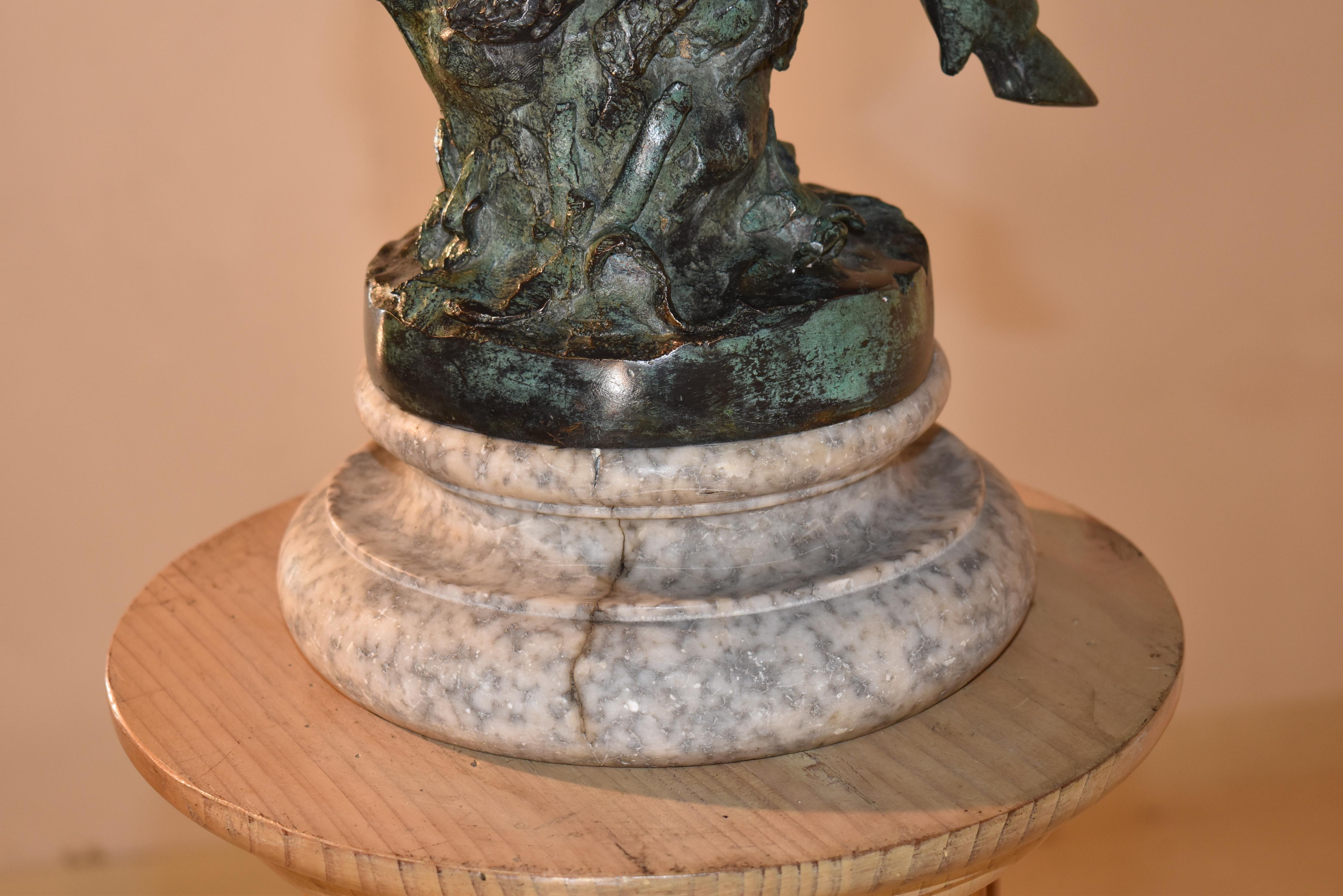 19th Century French Bronze of a Pan For Sale 7