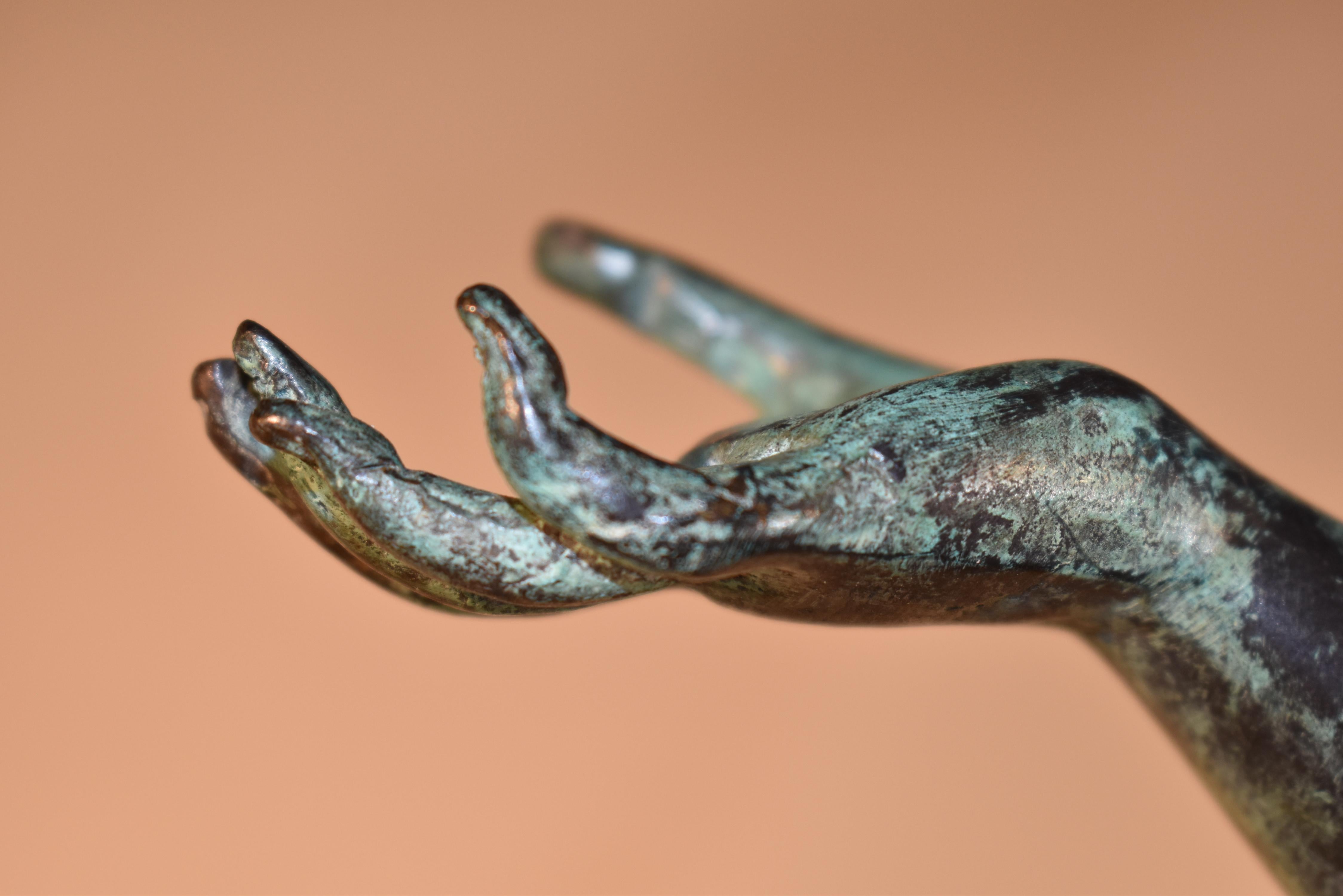 19th Century French Bronze of a Pan For Sale 11