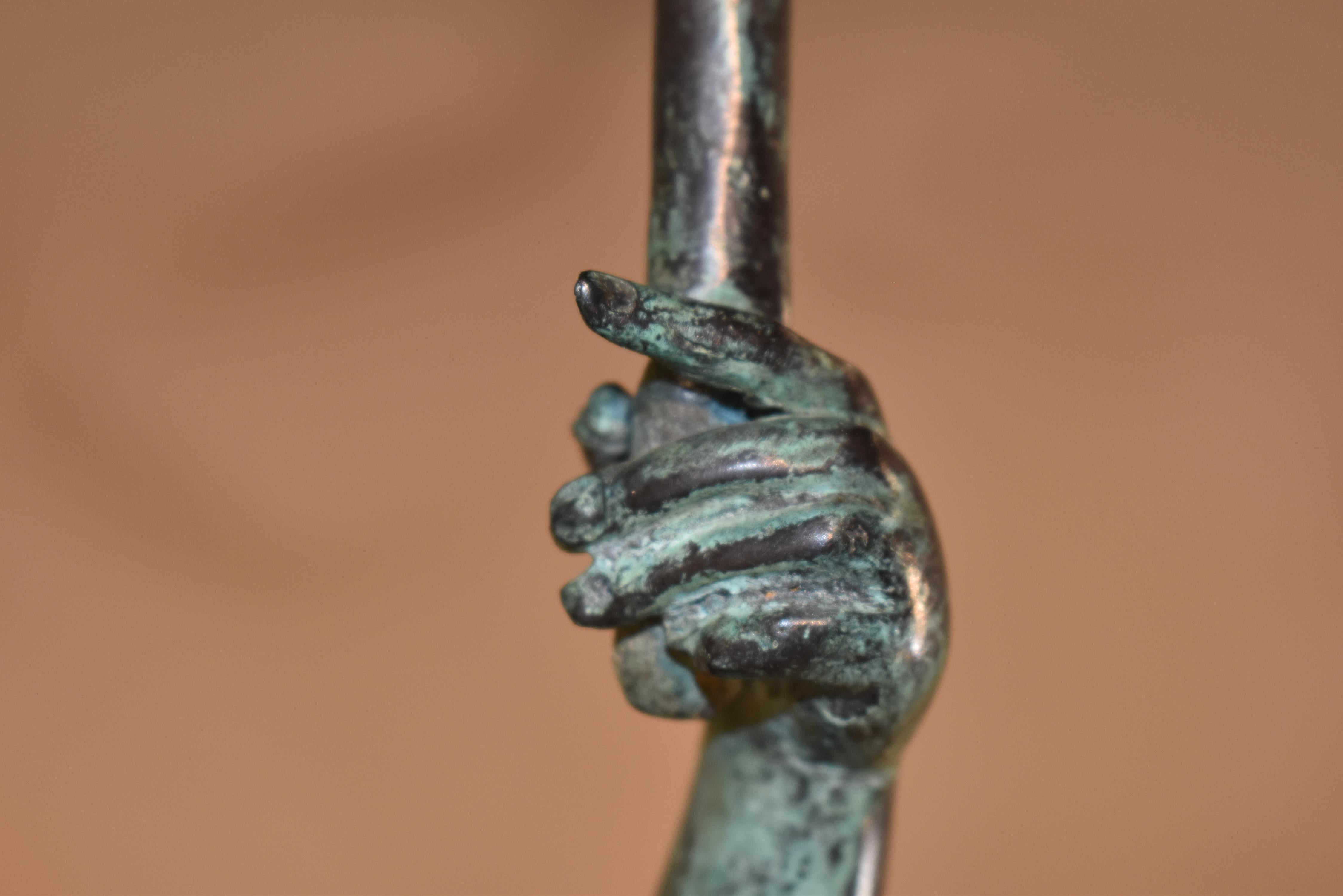 19th Century French Bronze of a Pan For Sale 12
