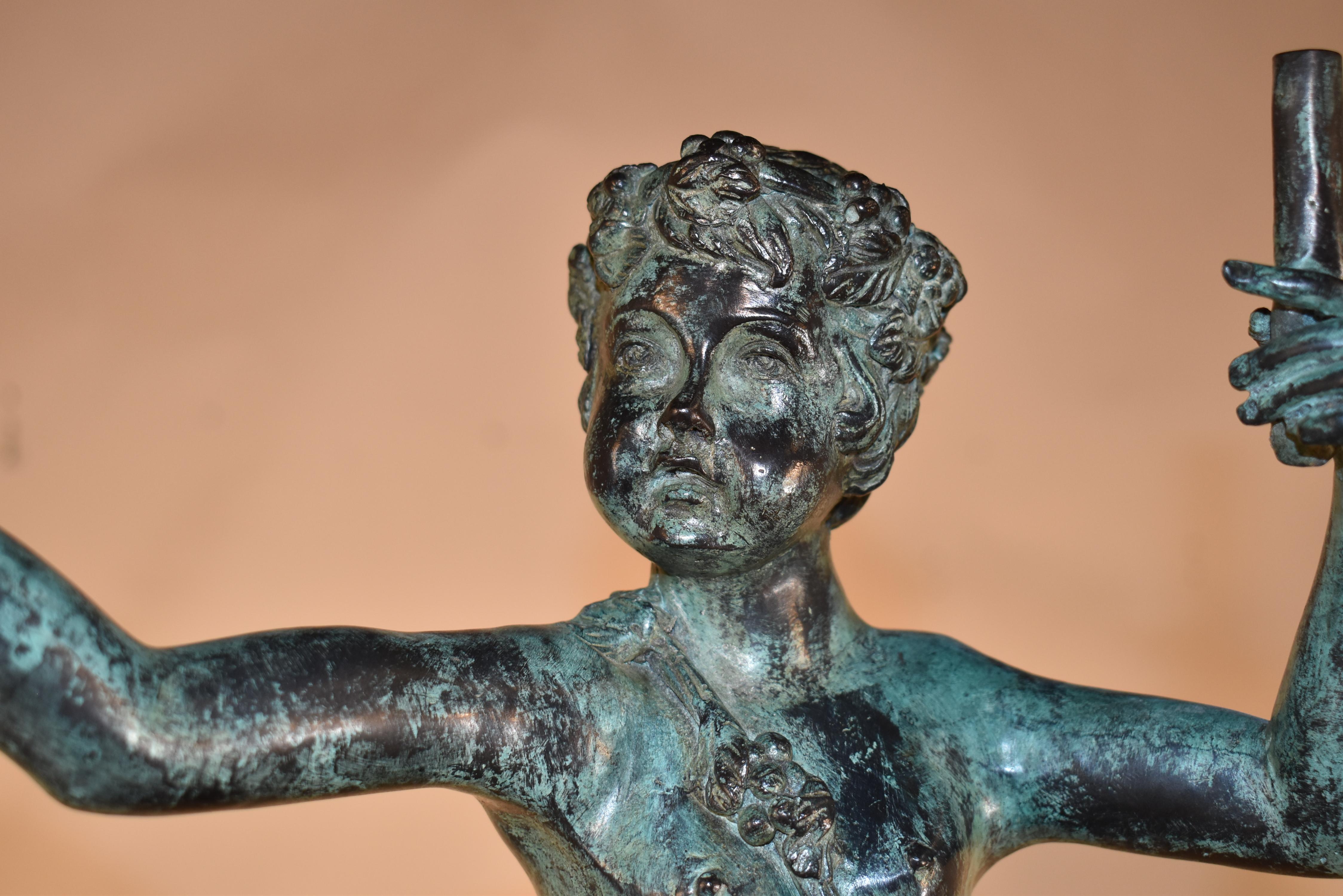 19th Century French Bronze of a Pan In Good Condition For Sale In High Point, NC