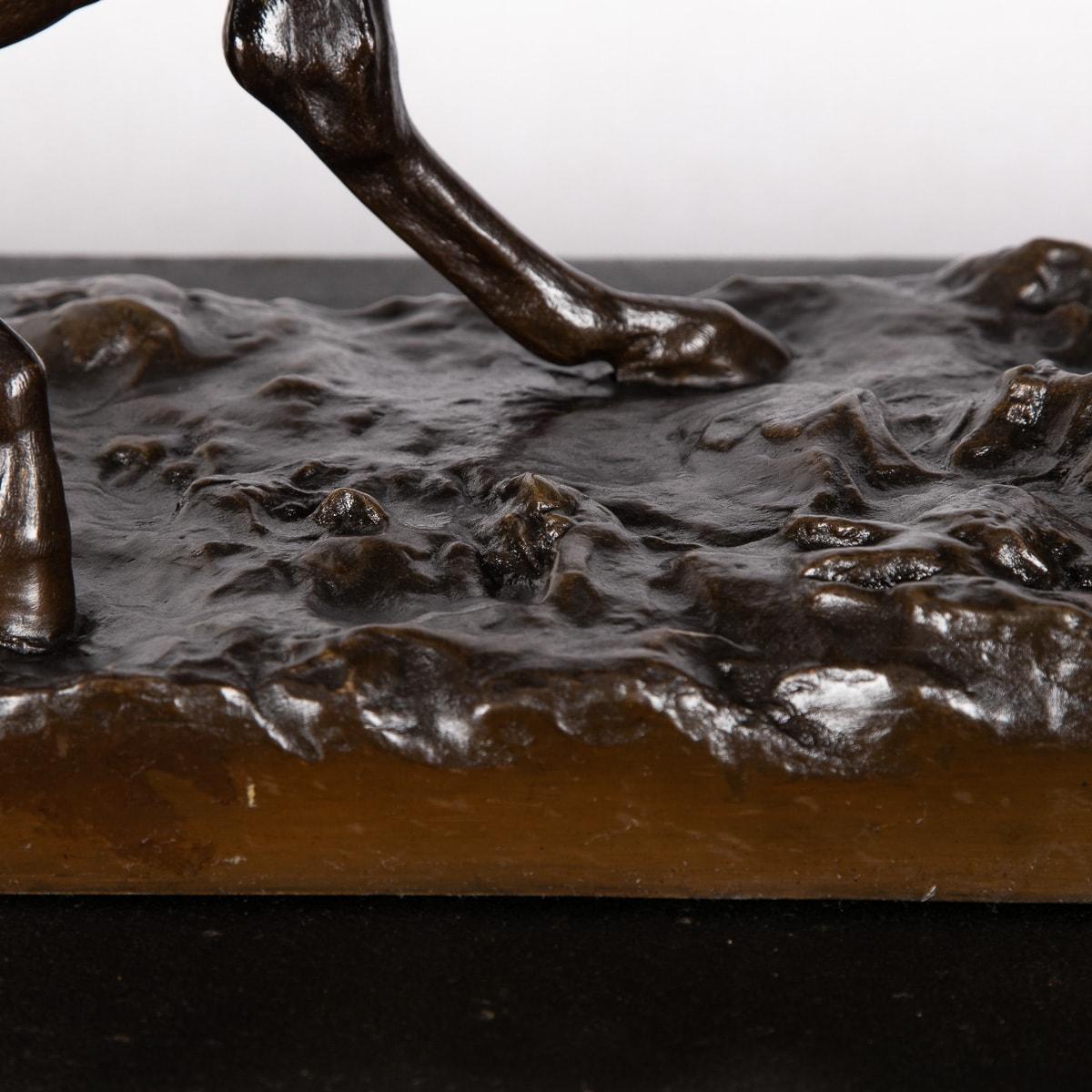 Bronzo francese del XIX secolo raffigurante un giocatore di polo, Joseph Cuvelier, 1870 ca. in vendita 7