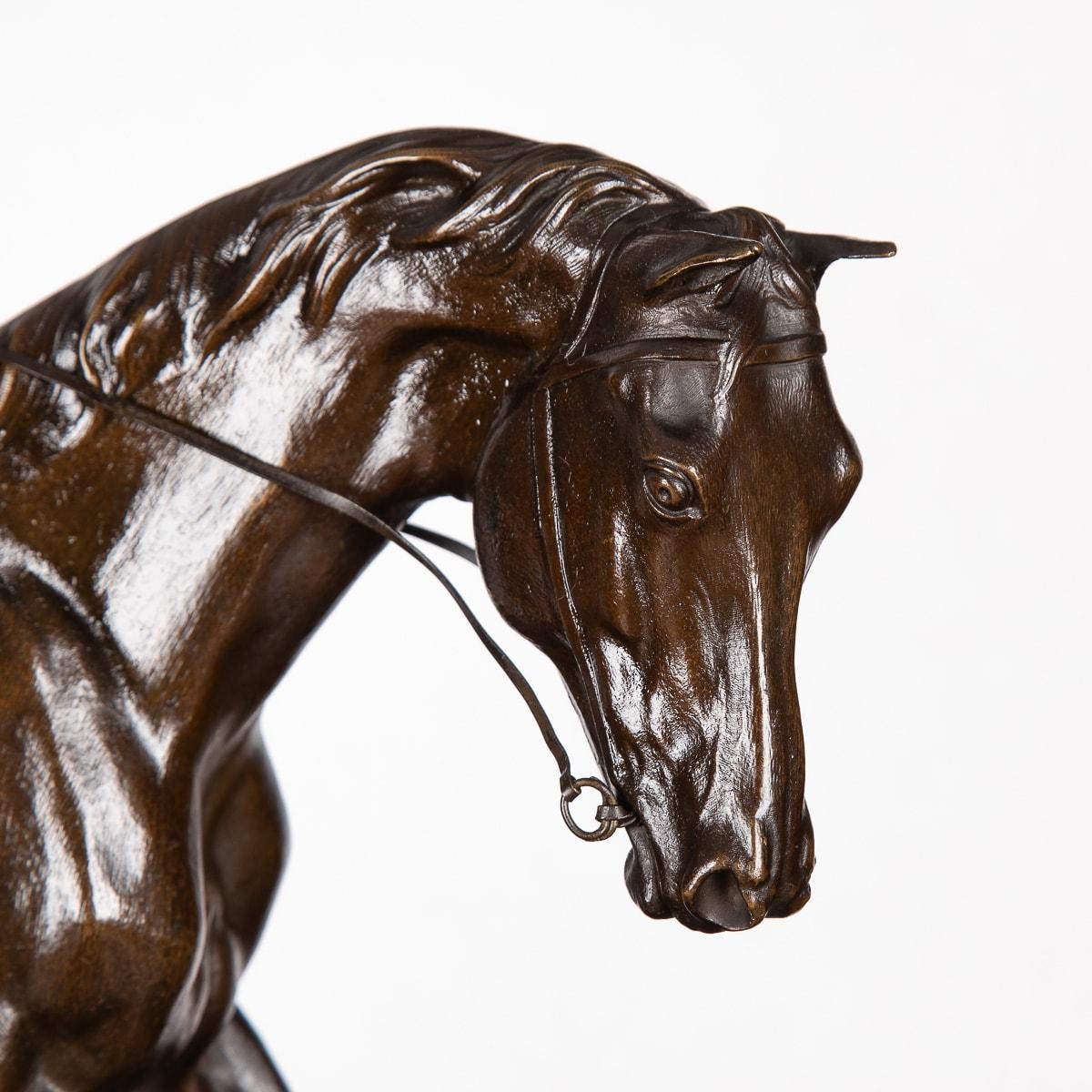 19th Century French Bronze Of A Polo Player, Joseph Cuvelier, c.1870 For Sale 1