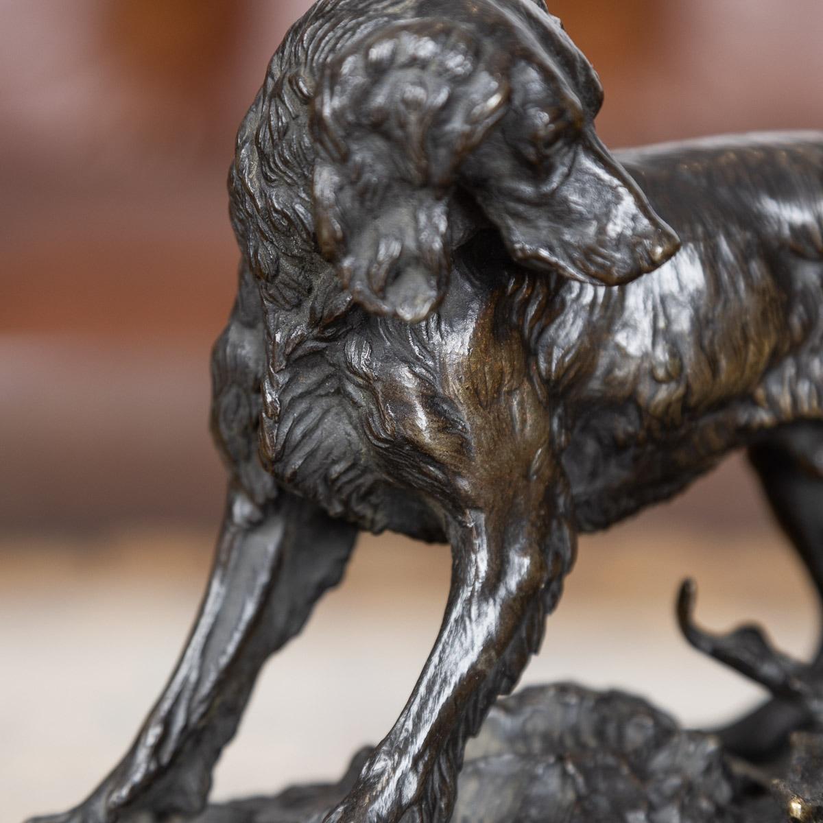 19th Century French Bronze of Setter with Hare, Jules Moigniez, C.1835-1894 3