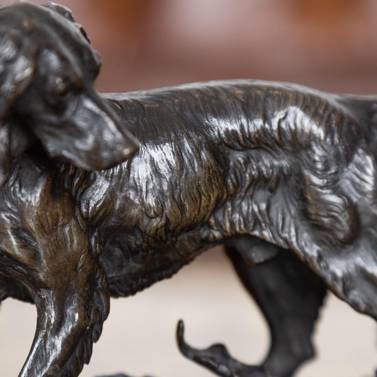 19th Century French Bronze of Setter with Hare, Jules Moigniez, C.1835-1894 For Sale 4