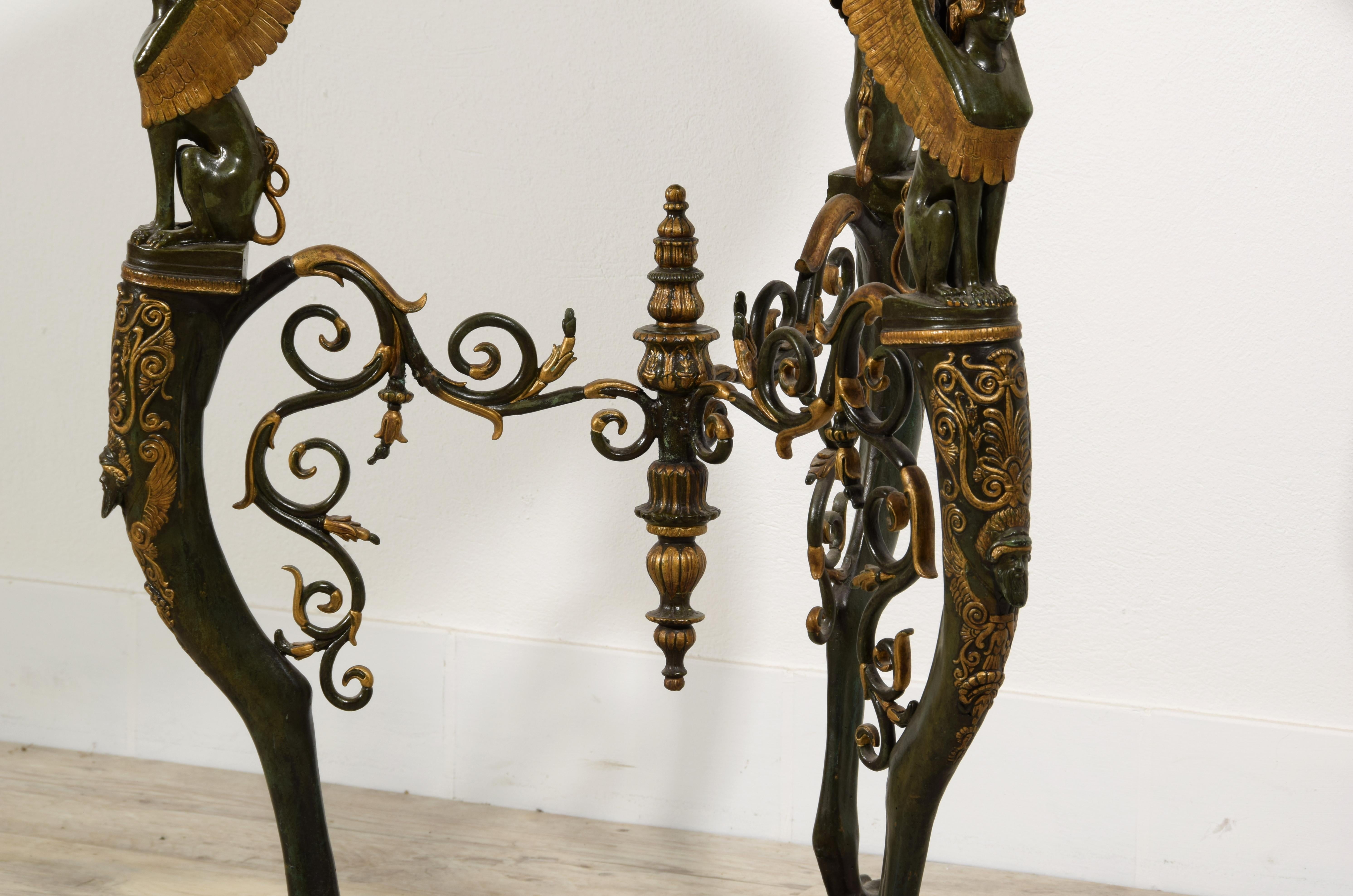 20e siècle, Jardinière ou Gueridon en bronze italien en vente 6
