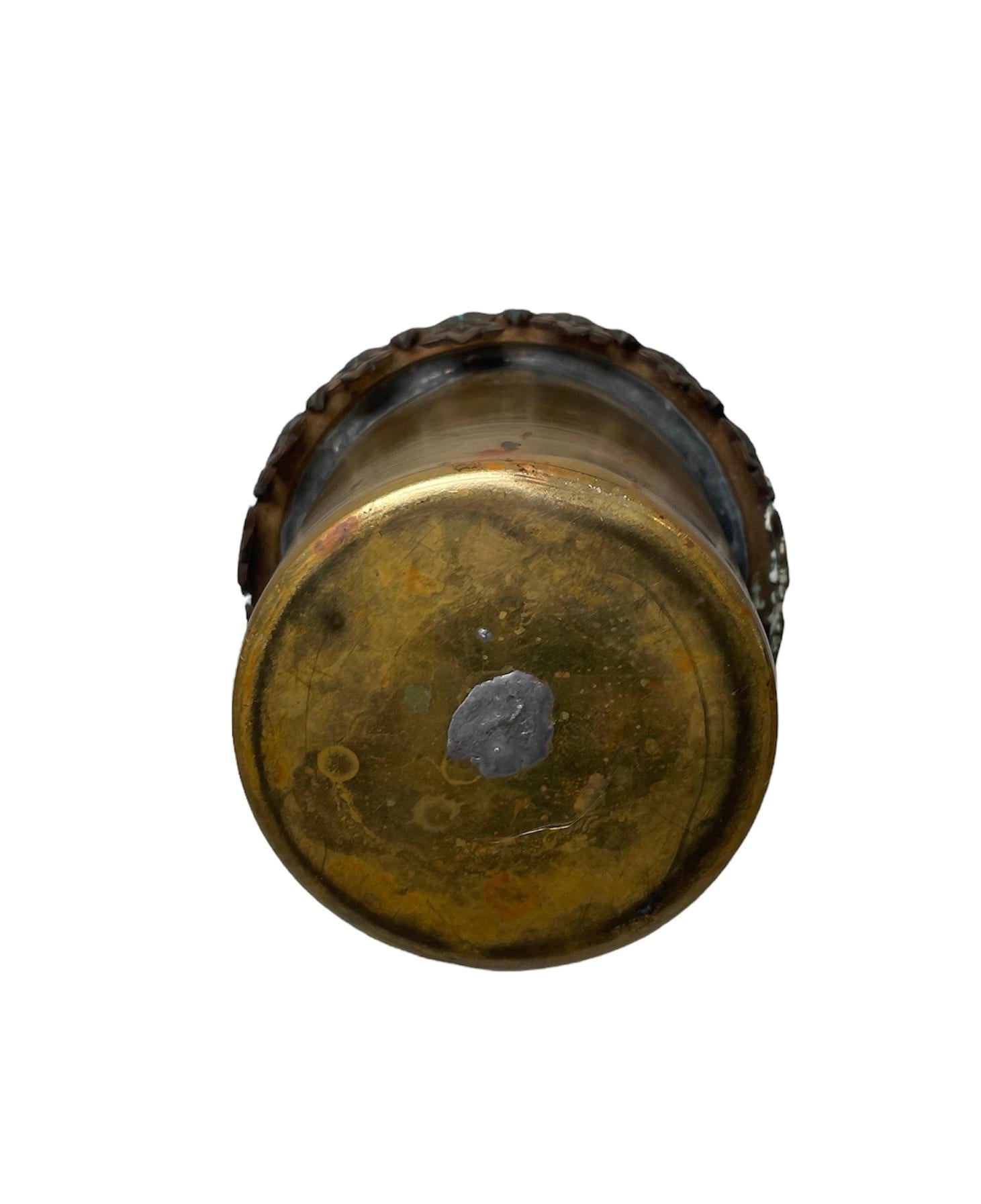 Lampe à huile française en porcelaine de bronze représentant un ouragan, XIXe siècle en vente 6