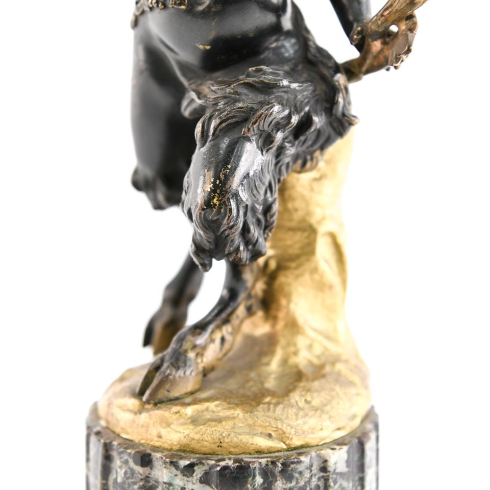 19th Century French Bronze Satyr Candleholder 4