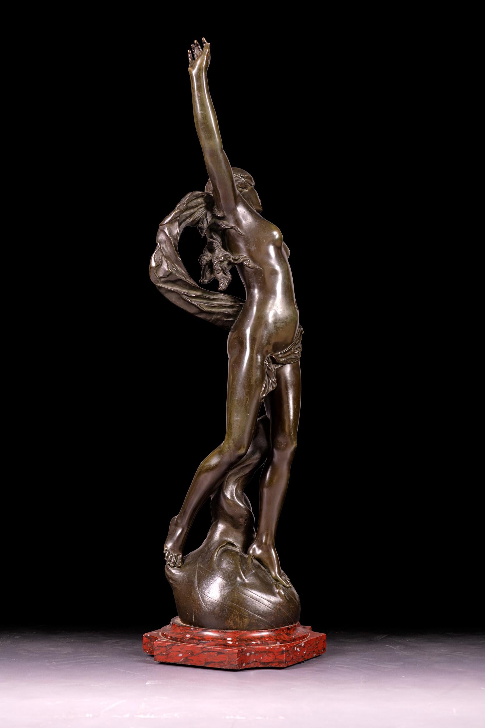 Victorian 19th Century, French, Bronze Sculpture by Edouard Drouot