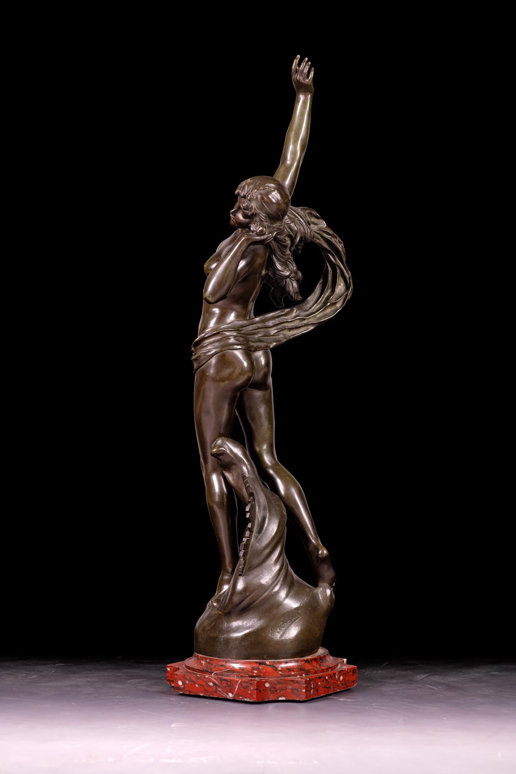 19th Century, French, Bronze Sculpture by Edouard Drouot 3