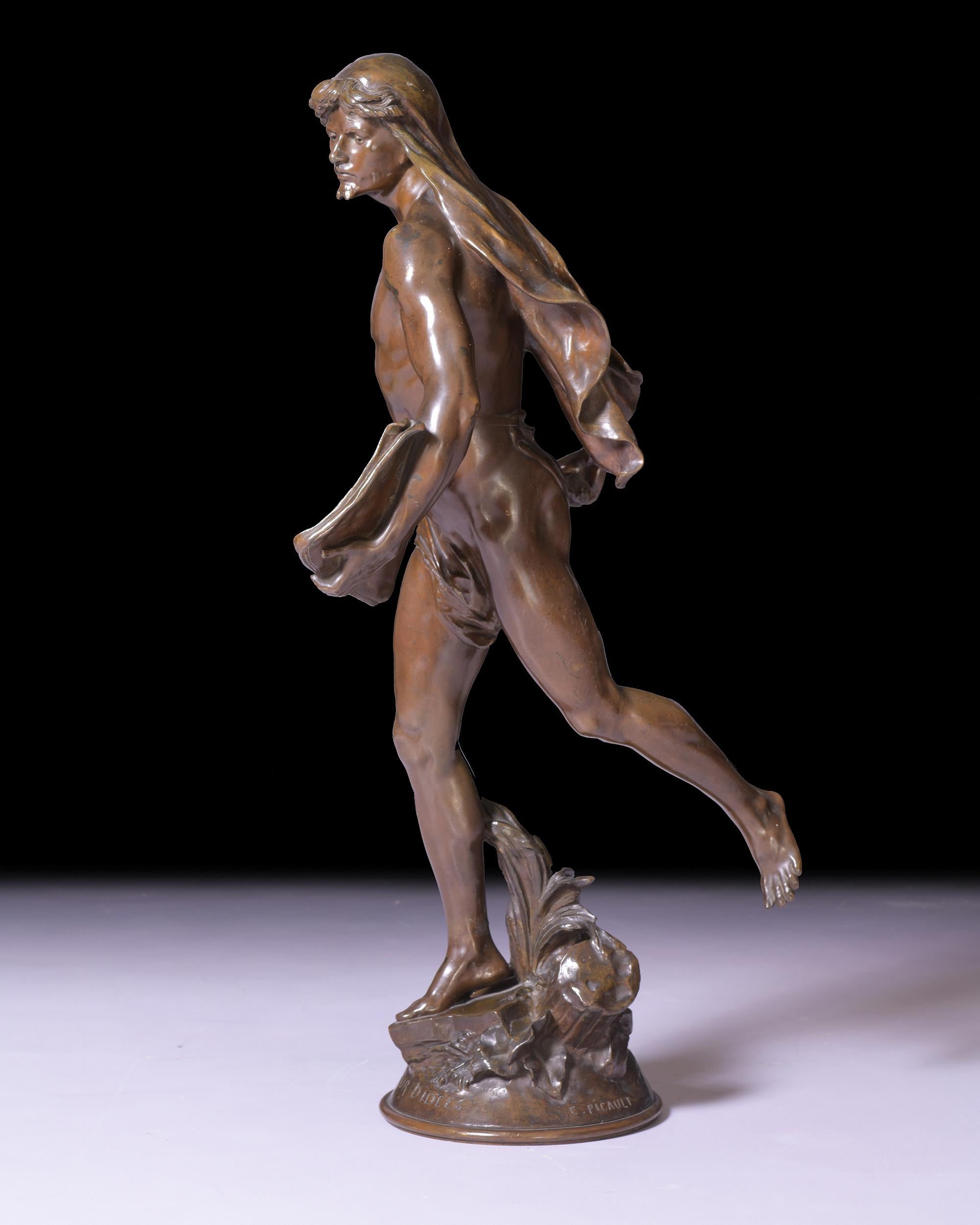 19th Century French Bronze Sculpture by Sculptor E. Picault In Excellent Condition In Dublin, IE