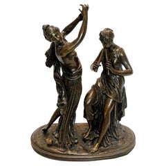 19th Century French Bronze Sculpture of a Dancer & Musician