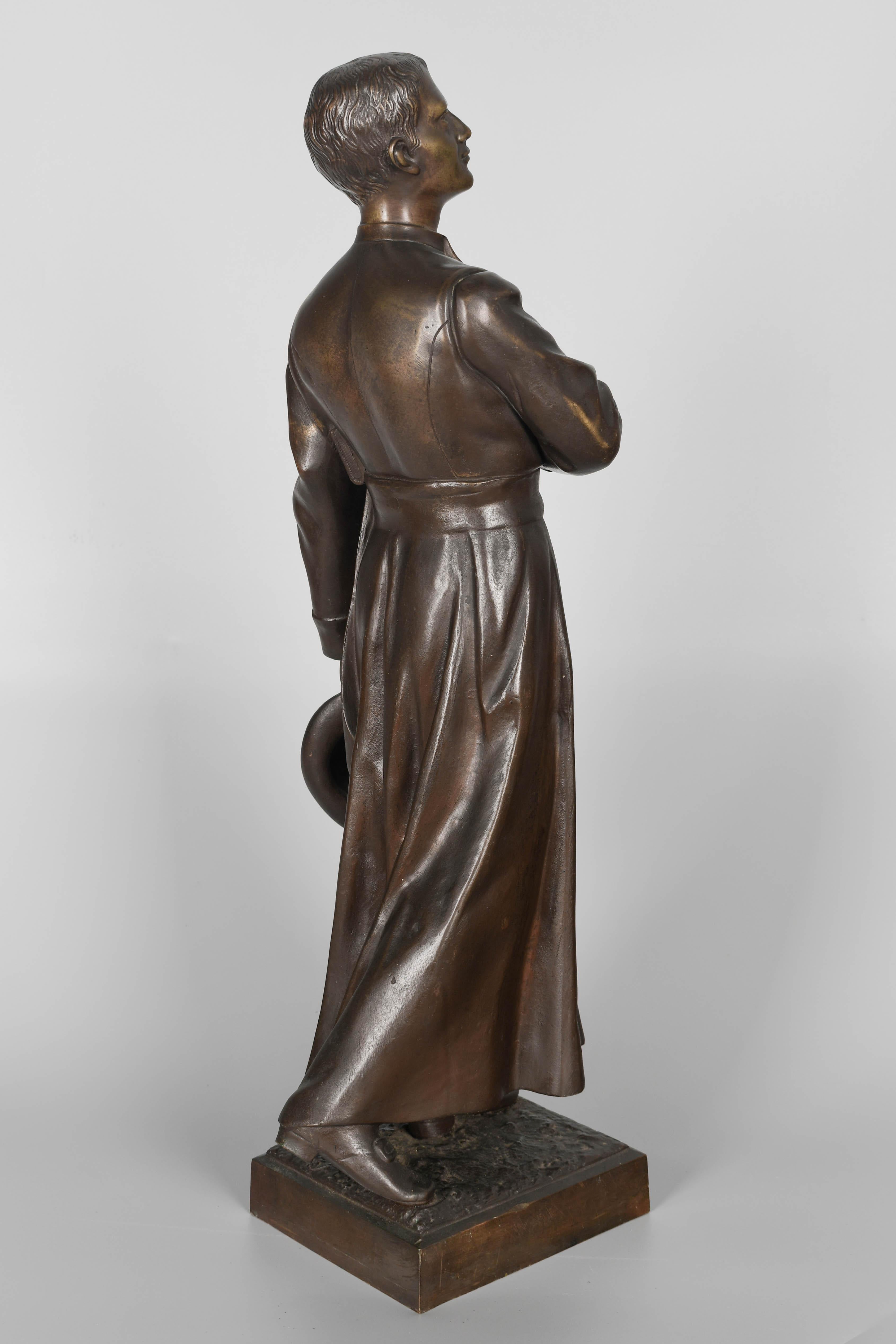 Sculpture française d'un prêtre du 19ème siècle en vente 1