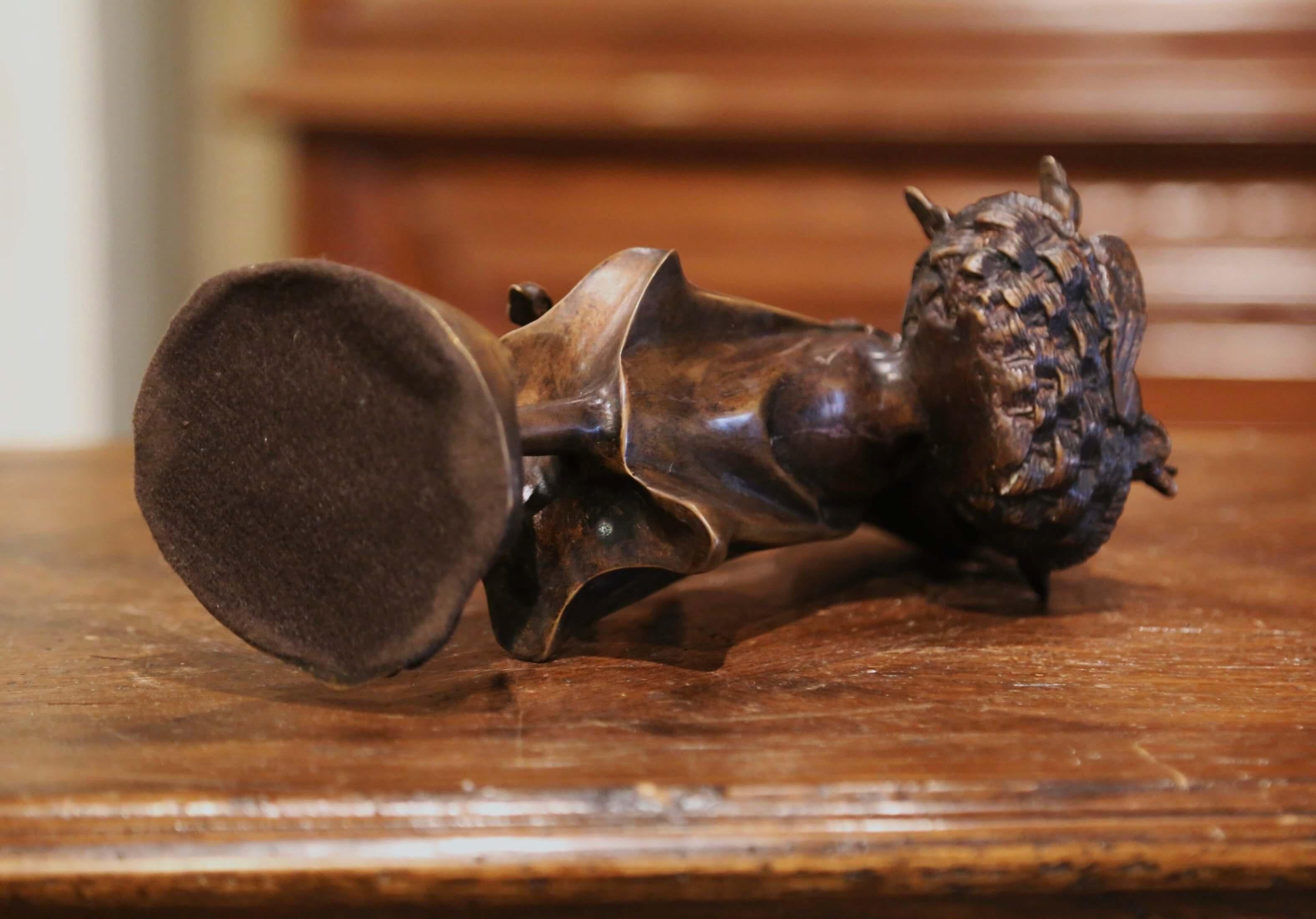 Scultura in bronzo francese del XIX secolo 