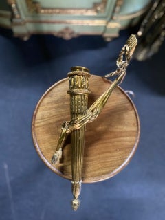 19th Century French Bronze Single Sconce Decorated in Louis XVI Style