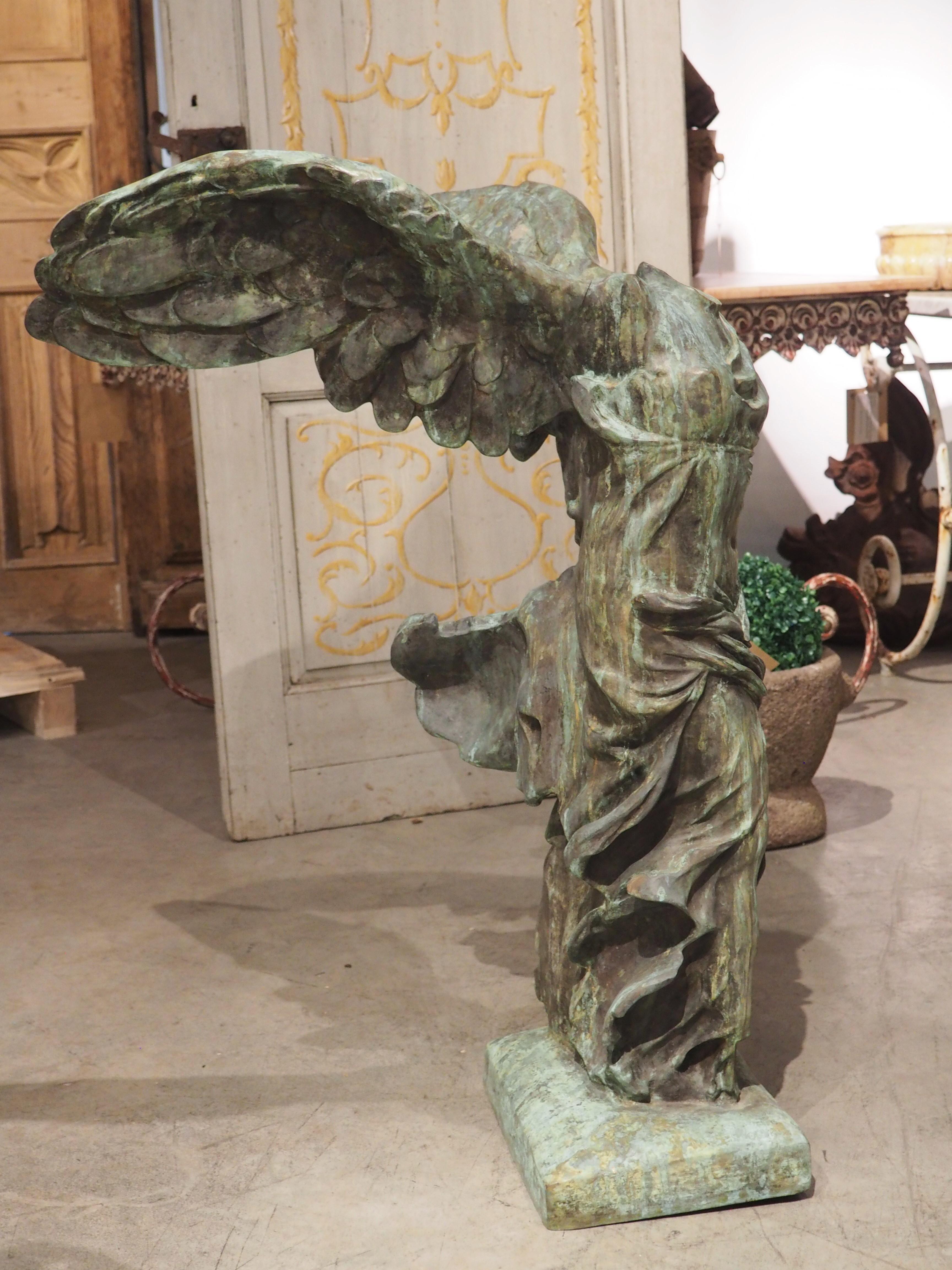 19th Century French Bronze Statue, La Victoire de Samothrace 8