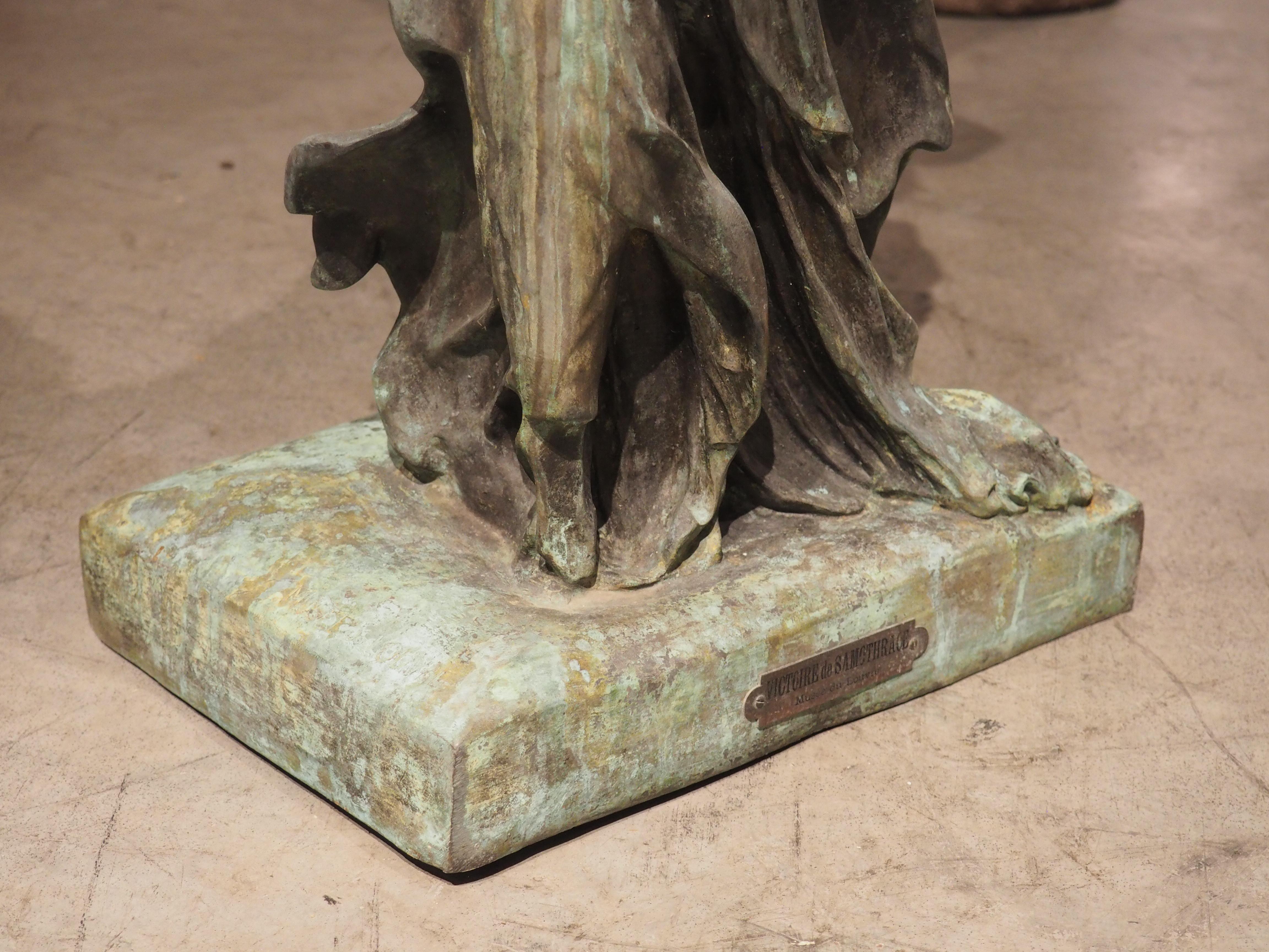 19th Century French Bronze Statue, La Victoire de Samothrace 10