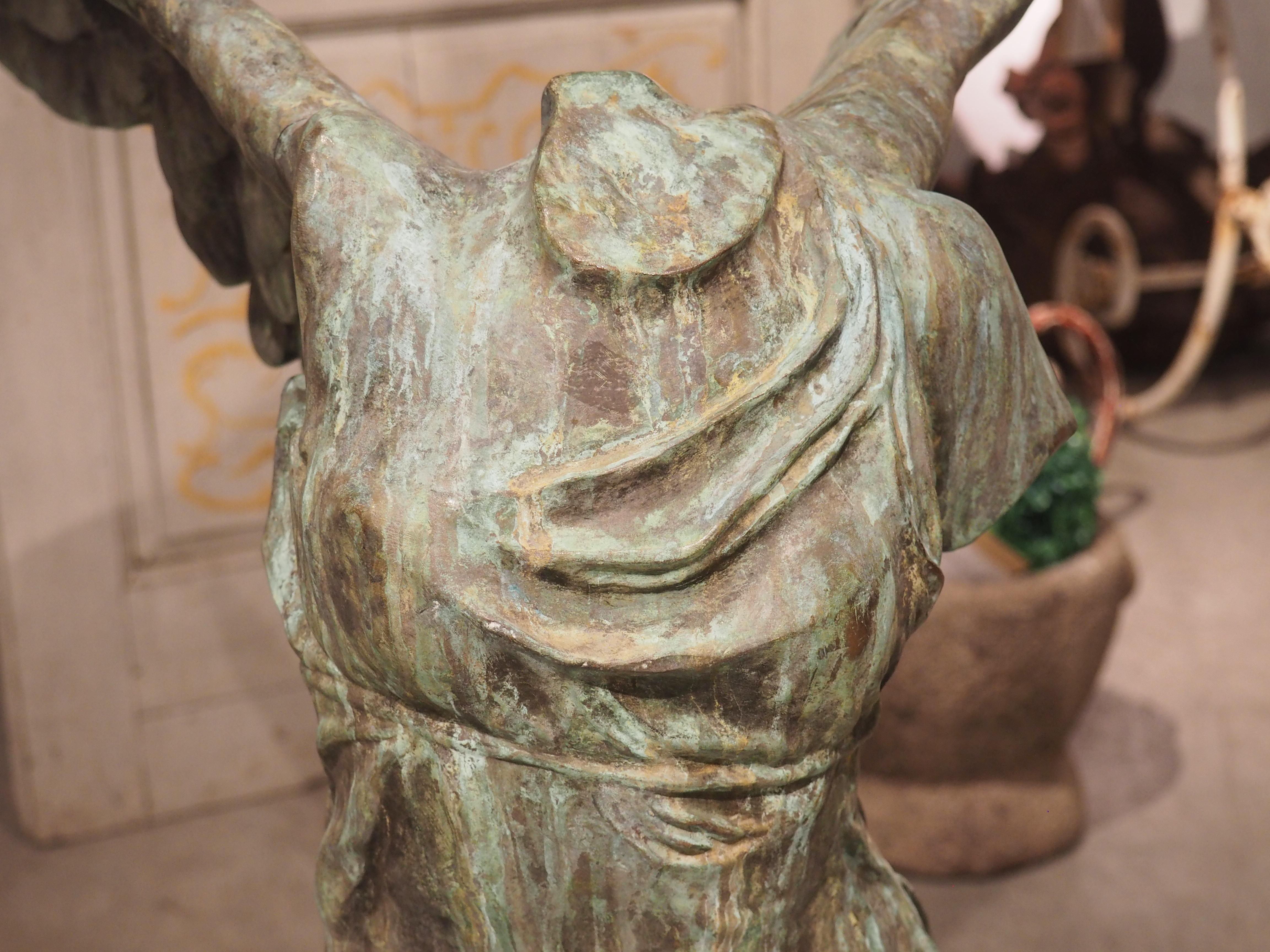 19th Century French Bronze Statue, La Victoire de Samothrace 11