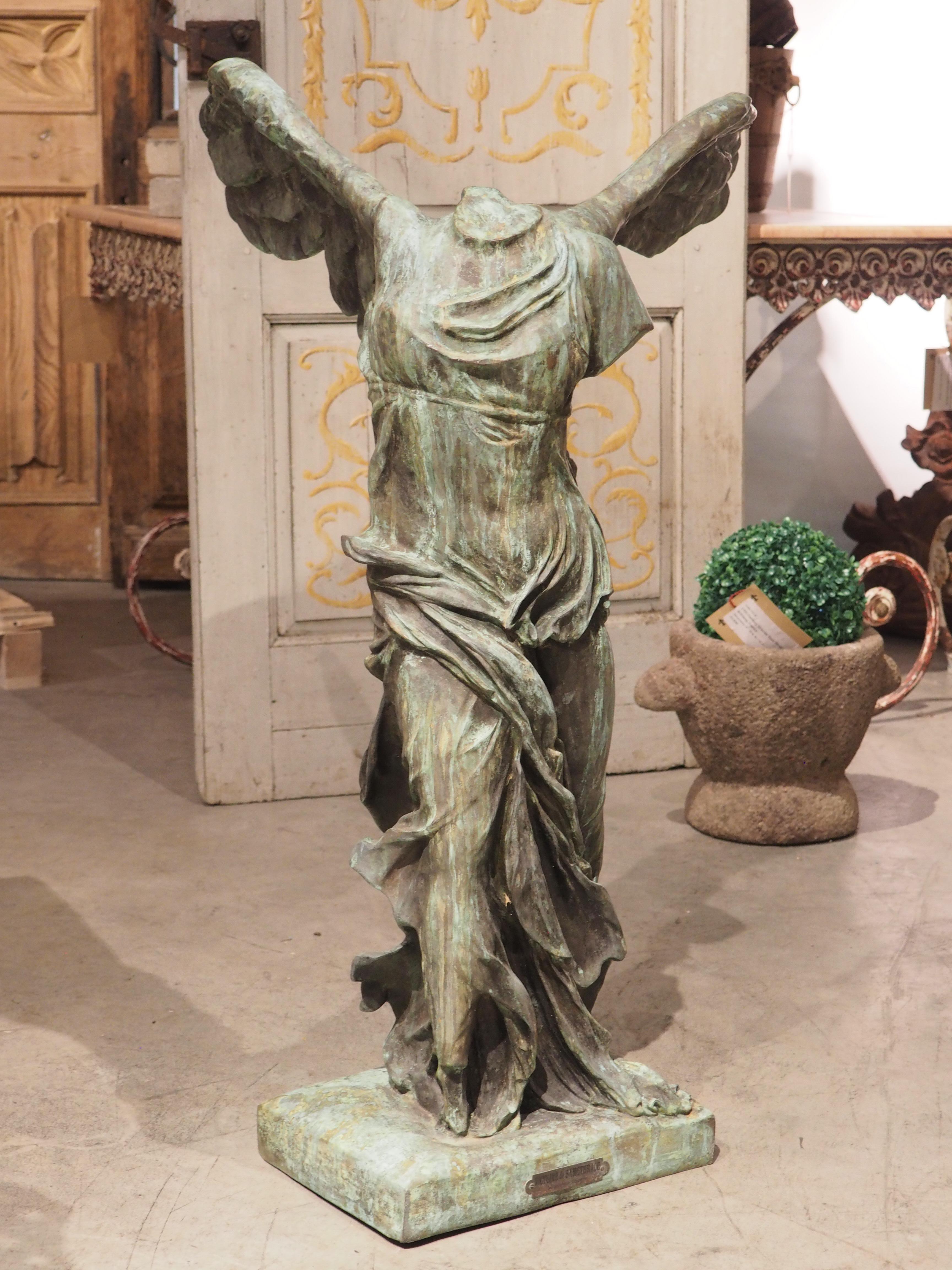 19th Century French Bronze Statue, La Victoire de Samothrace 12