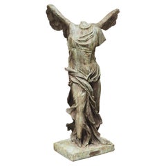 Antique 19th Century French Bronze Statue, La Victoire de Samothrace