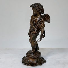 19th Century French Bronze Statue of Cupid