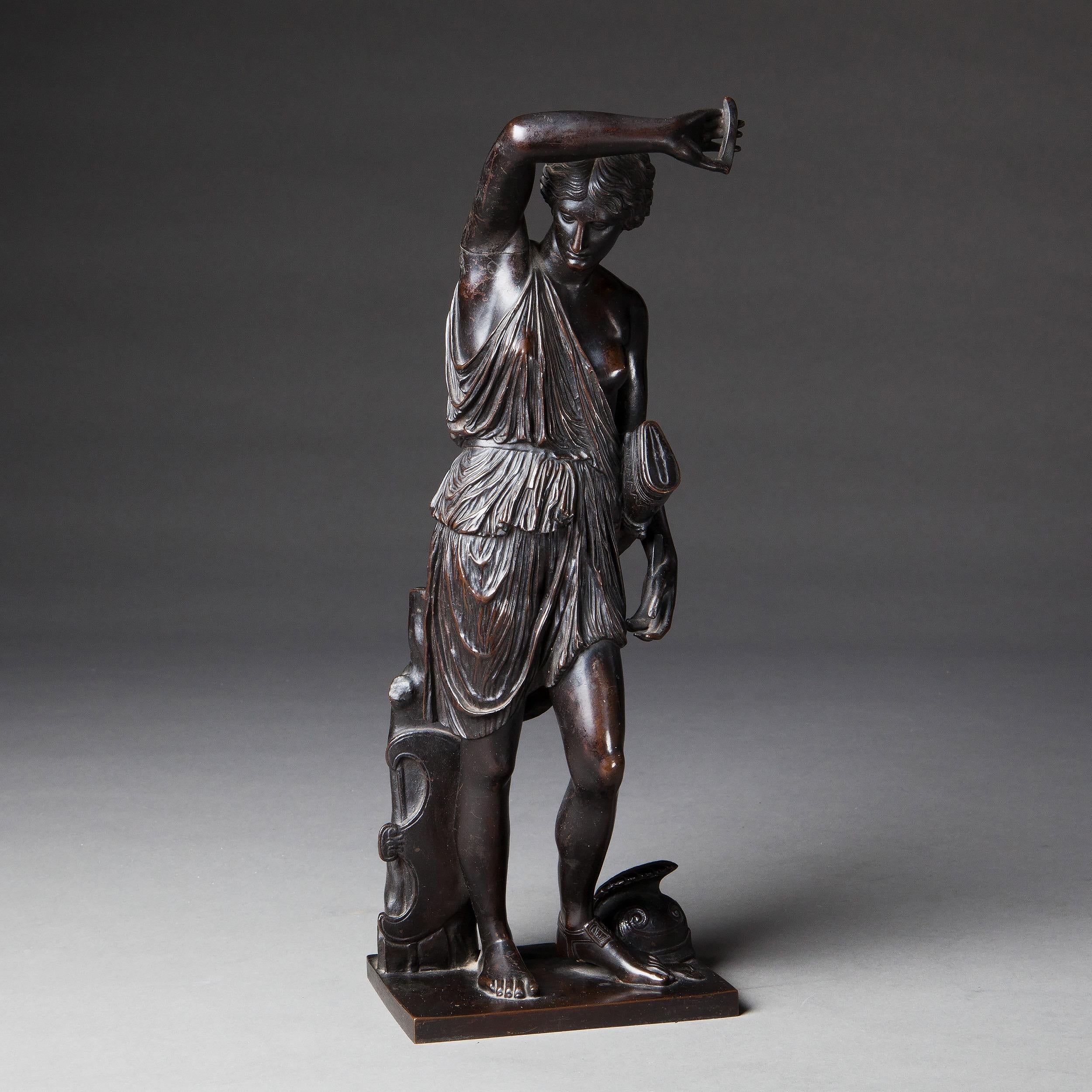 Néoclassique statue française en bronze de la déesse Diane par Barbedienne:: 19e siècle en vente
